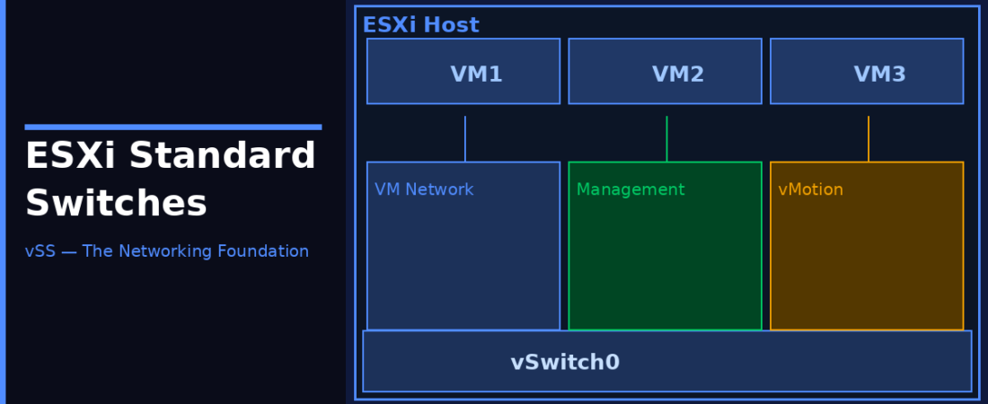 ESXi Standard Switches (vSS) – The Networking Foundation Every VMware Admin Should Know