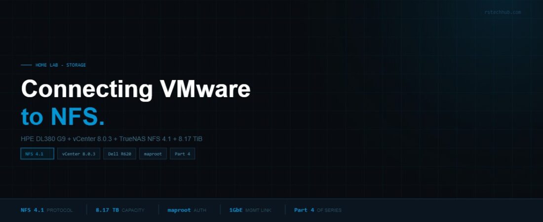 TrueNAS Scale on a Dell R620 — Part 4: Connecting VMware Hosts via NFS