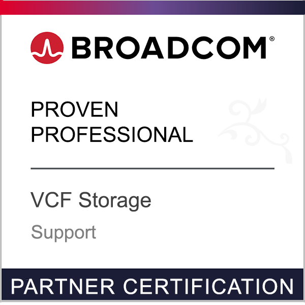 Broadcom Partner Certification - Proven Professional - VCF Storage - Support