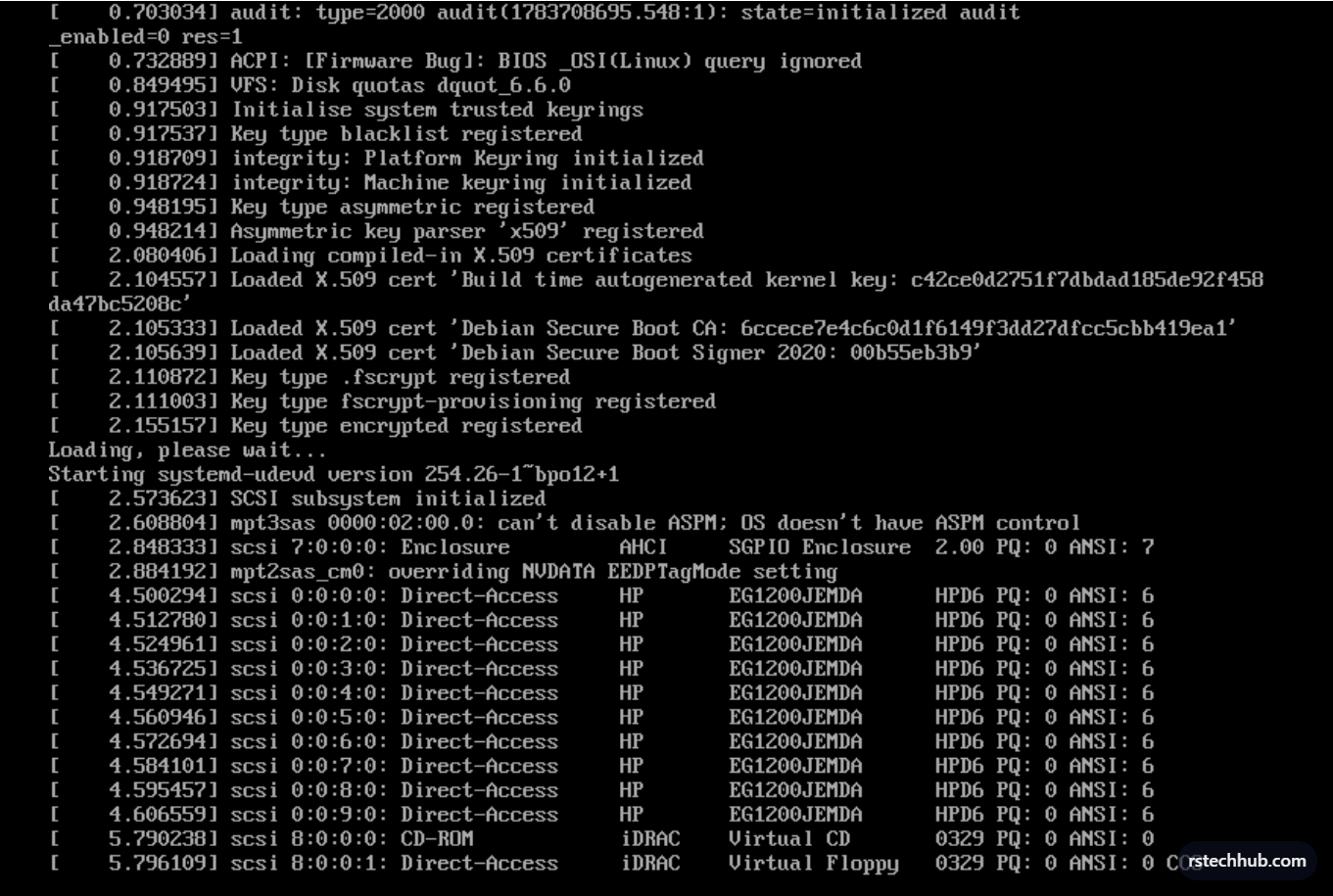 All 10 EG1200JEMDA SAS drives detected via mpt3sas (LSI 9211-8i)