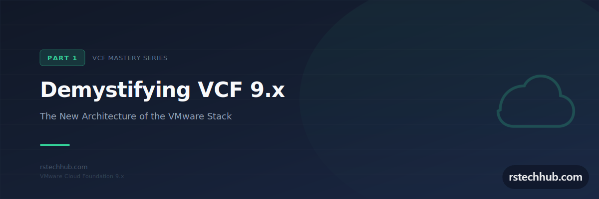 VCF 9.x Fundamentals (Part 1): Demystifying the New Architecture of the VMware Stack